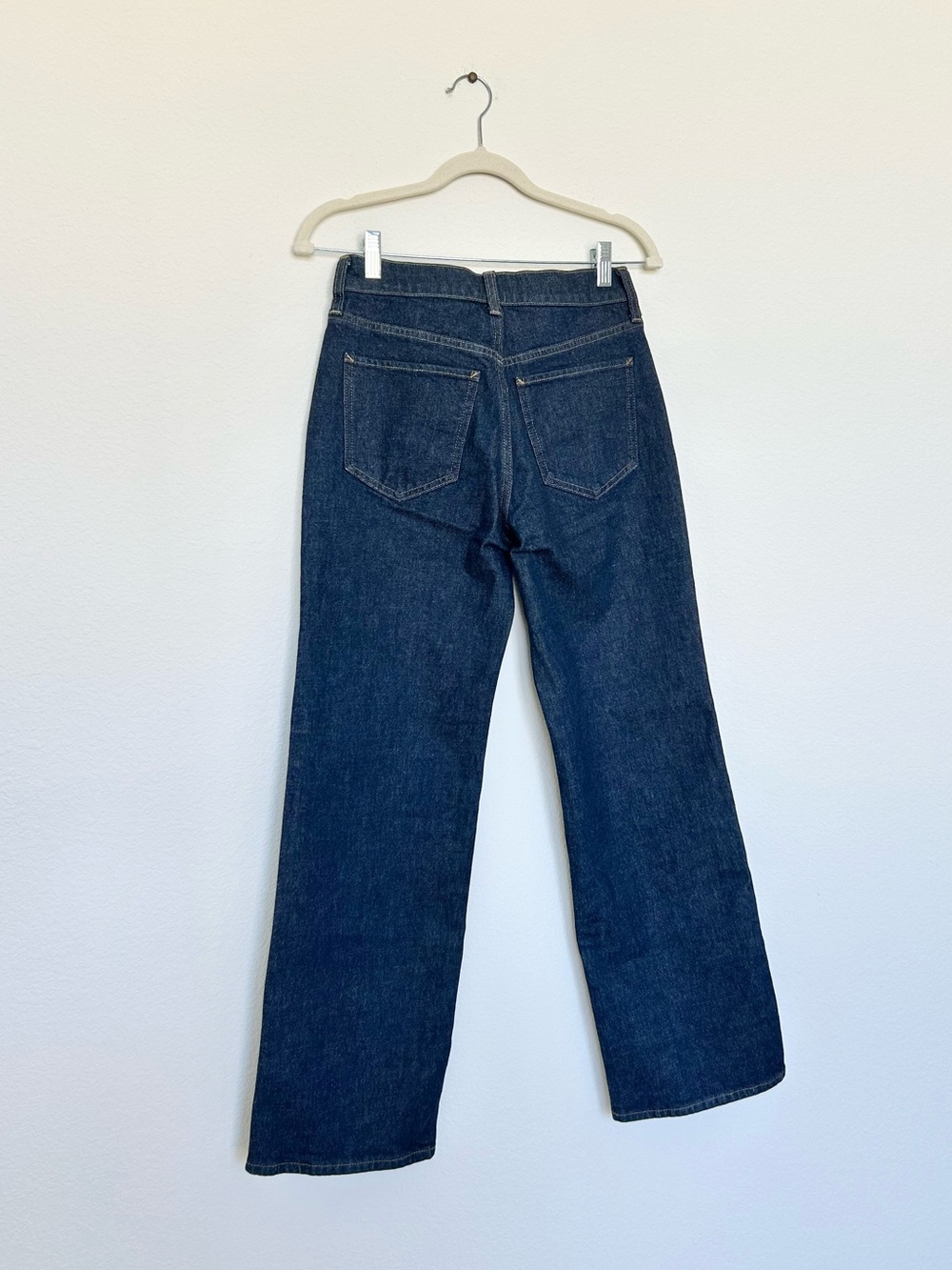 J. Crew Full Length Slim Wide Jean with Patch Pockets in Rinse Wash - Picture 12 of 12